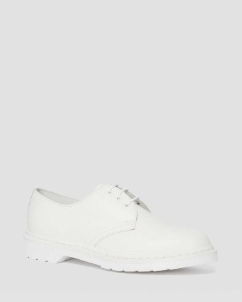 Dr Martens 1461 Mono Smooth Leather Oxfordky Panske Biele | 5361-YCOVJ